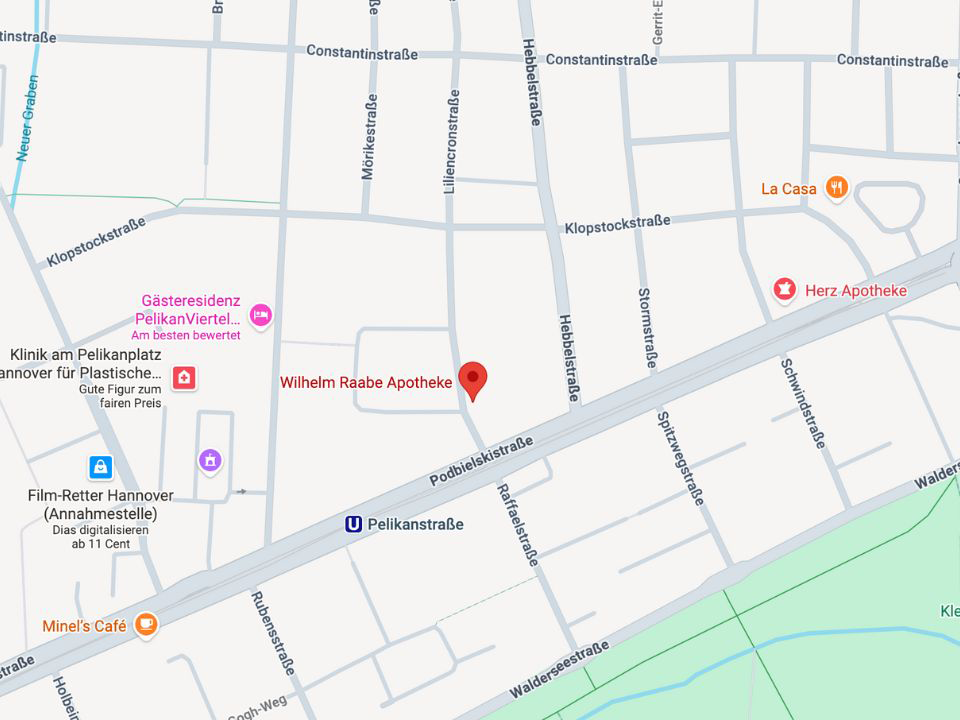 Standort Wilhelm-Raabe-Apotheke in Google Maps anzeigen